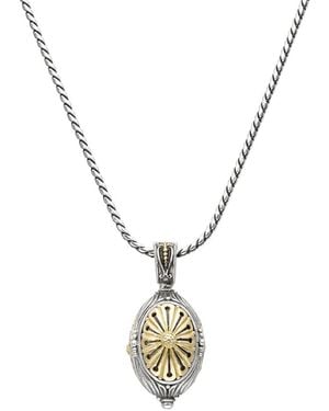 Konstantino 18k & Silver Necklace - Metallic