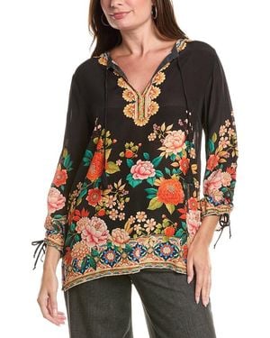 Johnny Was Ankah Silk Tunic - Black