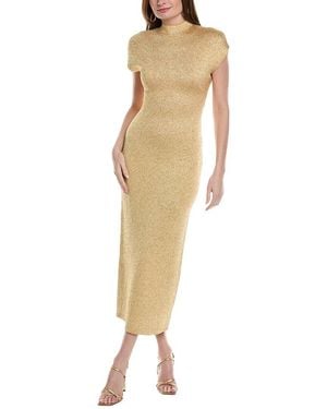 Lela Rose Mock Neck Dress - Natural