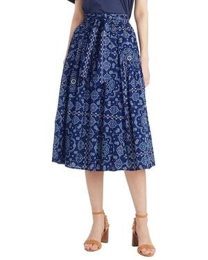 Draper James Midi Skirt - Blue