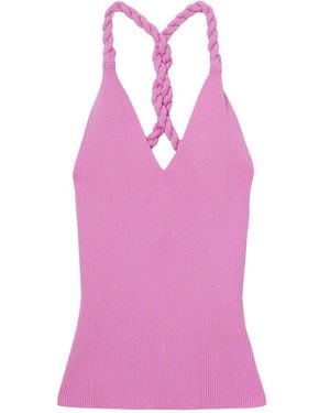 Reiss Lauren Twist Back Vest - Pink