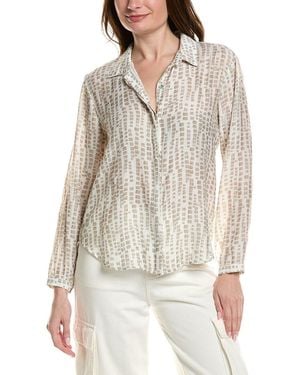 Bella Dahl Clean Front Hipster Shirt - White