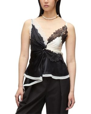 3.1 Phillip Lim Liquid Satin Tank - Black