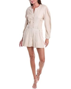 IRO Majunga Leather Romper - White