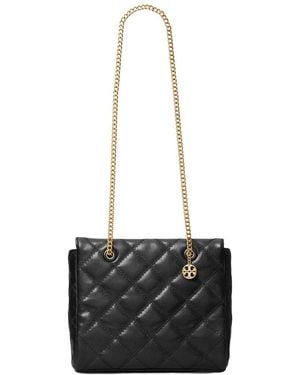 Tory Burch Willa Small Leather Zip Top Tote - Black