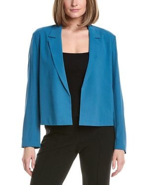 Eileen Fisher Silk Blazer - Blue