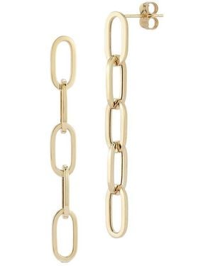 Ember Fine Jewelry 14k Link Drop Earrings - Metallic