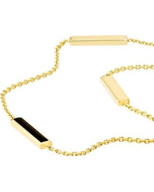 HAWLEY ST 14K Enamel Anklet - Metallic