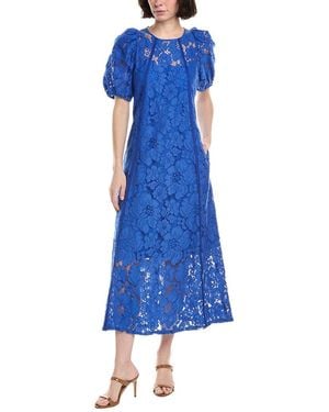 Sara Campbell Lace Maxi Dress - Blue