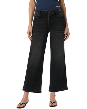 Hudson Jeans Rosalie High-Rise Wide Leg Ankle Jean - Black