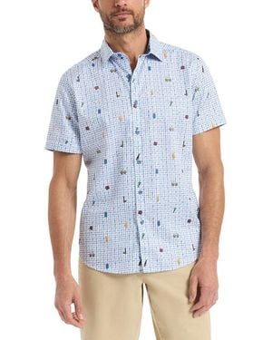 Robert Graham Brew & Chew Woven Shirt - Blue