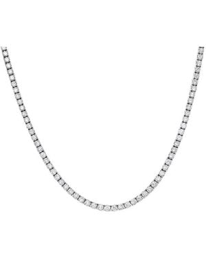 Diana M. Jewels Fine Jewellery 14K 13.50 Ct. Tw. Diamond Tennis Necklace - Metallic