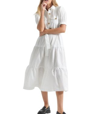 10 Crosby Derek Lam Buffy Utility Dress - White