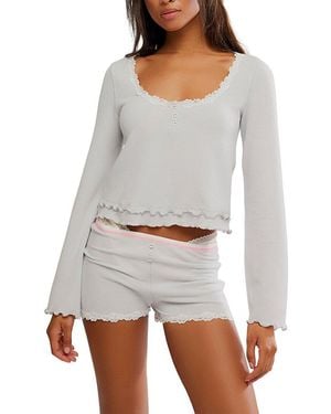 Free People Spring Break Pyjama Set - Grey