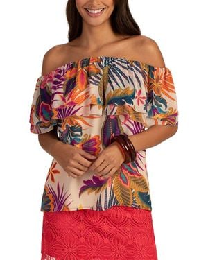 Trina Turk Agua Caliente 2 Top - Red