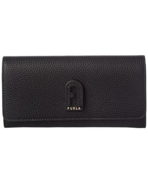 Furla Dafne Leather Wallet - Black