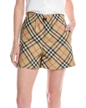 Burberry Check Short - Natural
