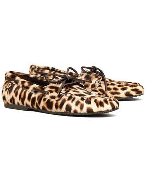 Tory Burch Mini Chelsea Haircalf Flat - Brown