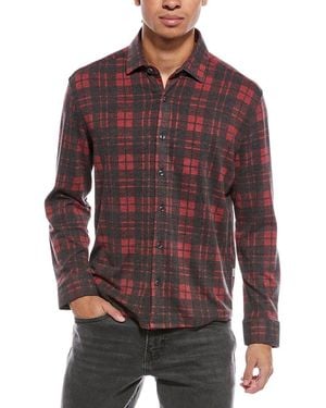 Stone Rose Technical Performance Fleece Shirt - Red