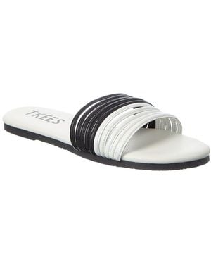 TKEES Lucas Leather Sandal - White