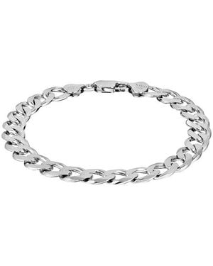 Italian Silver Chain Bracelet - Metallic