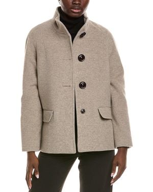 Cinzia Rocca Icons Wool & Cashmere-Blend Short Coat - Natural