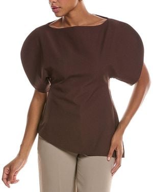 Estellina Drape Top - Brown