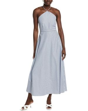 Garrie B Halter Midi Dress - Purple