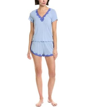 Honeydew Intimates 2Pc Wind Down Shortie Set - Blue