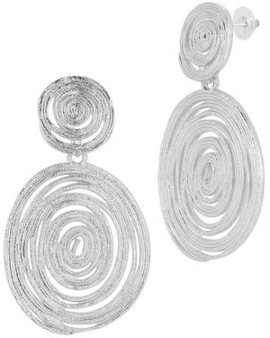 Glaze Jewelry Plated Earrings - White