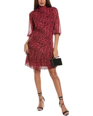 Nanette Lepore Clip Dot Shift Dress - Red