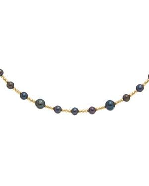 Maitre De Diamant 18K 4.5-6.5Mm Pearl Necklace - Metallic
