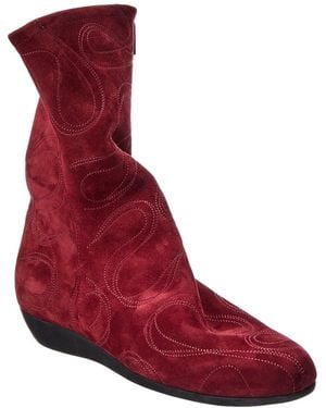 Arche Onypik Leather Boot - Red