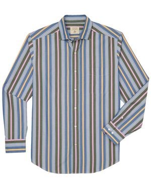 J.McLaughlin Club Woven Shirt - Blue