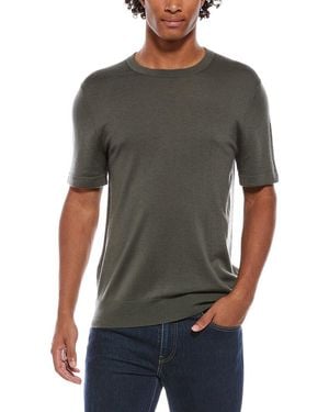Vince Wool & Cashmere-Blend Knit Shirt - Grey