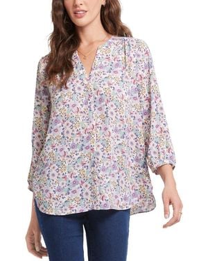 NYDJ Pintuck Blouse - Purple