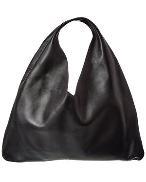 The Row Bindle Small Leather Tote - Black