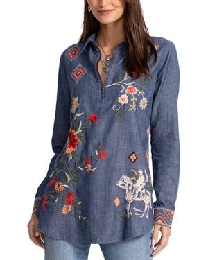 Johnny Was Helena Tunic - Blue
