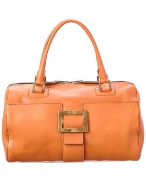 Roger Vivier Leather Satchel - Orange