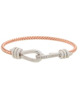 Meshmerise 18k Rose Gold Vermeil 0.12 Ct. Tw. Diamond Mesh Bangle - White