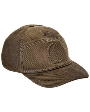 Christian Louboutin Enky Mooncrest Baseball Cap - Brown