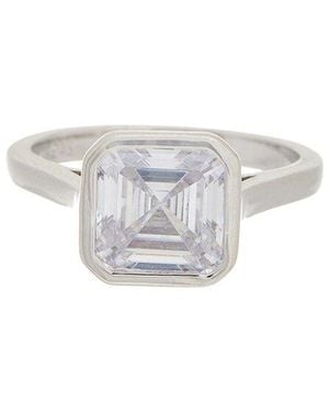 Juvell 18K Plated Topaz Ring - White