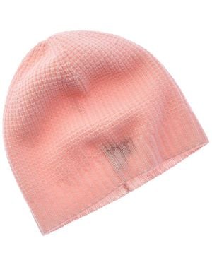 Hannah Rose Waffle Stitch Beanie - Pink
