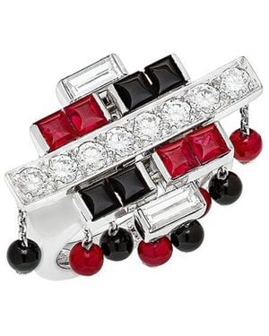 Cartier 18K Diamond Le Baiser Du Dragon Ring (Authentic Pre-Loved) - White