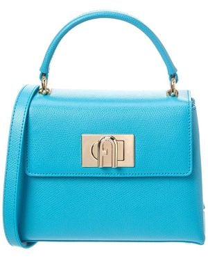 Furla 1927 Mini Leather Top Handle - Blue