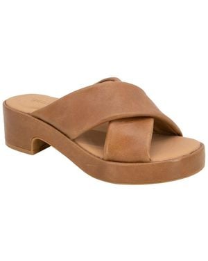 Gentle Souls By Kenneth Cole River Leather Sandal - Brown