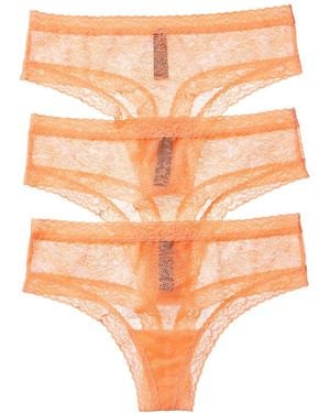 Natori 3Pk Escape Thong - Orange