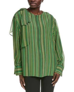 Akris Silk Blouse - Green