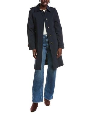 HUNTER Novelty Belted Trench - Blue