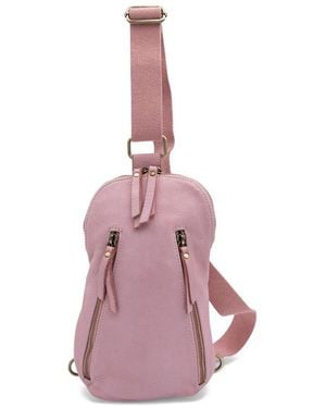 Bolsa Nova Logan Leather Sling Bag - Pink